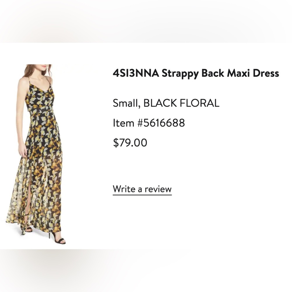 Nordstrom Floral maxi dress
